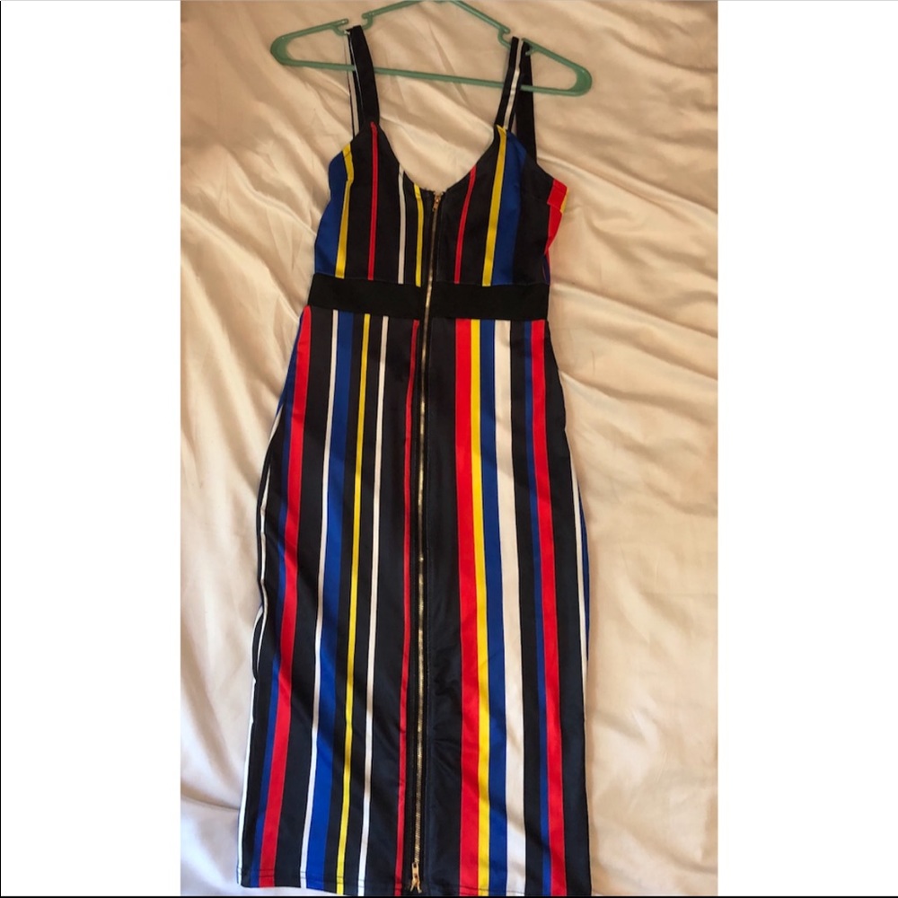 Colorful striped dress